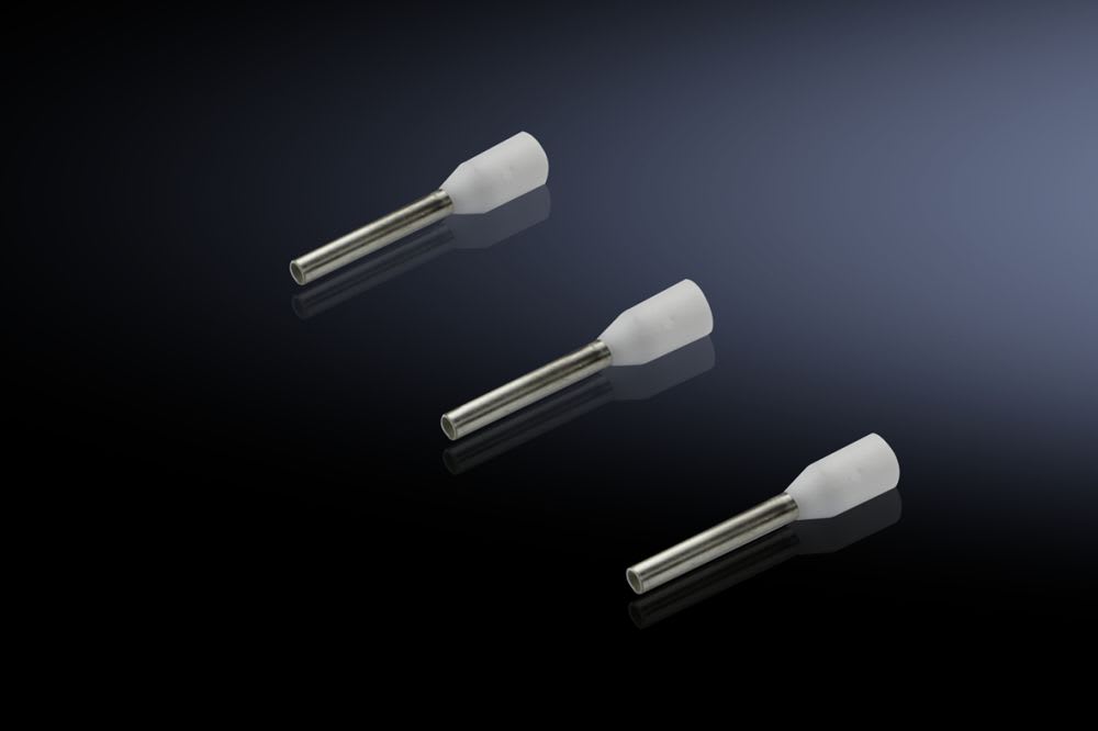 Rittal - 500 Embout isolé 0,75 mm²-L10mm-blanc gamme automation systems