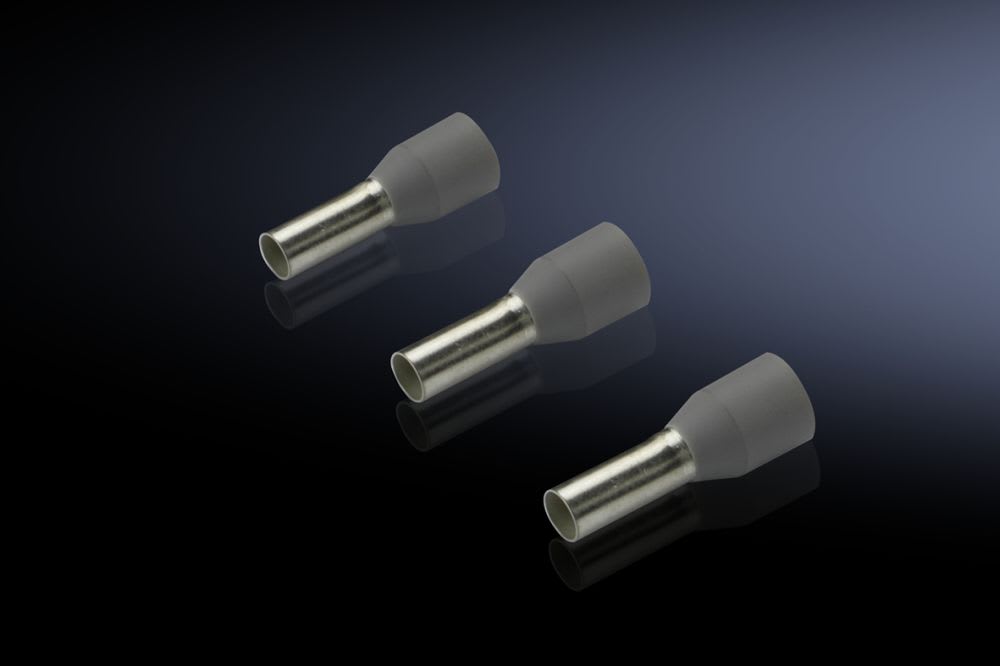 Rittal - 500 Embout isolé 4 mm²-L8mm-gris gamme automation systems