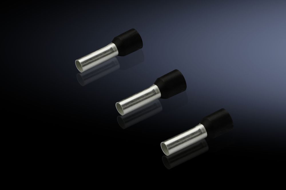 Rittal - 100 Embout isolé 6 mm²-L12mm-noir gamme automation systems