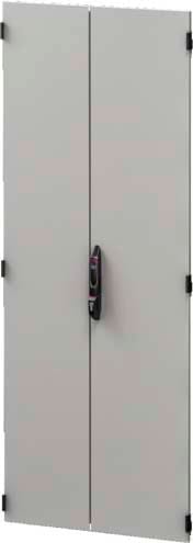 Rittal - Porte en tôle d'acier pleine à séparation verticale - VX IT - L600 H2000mm