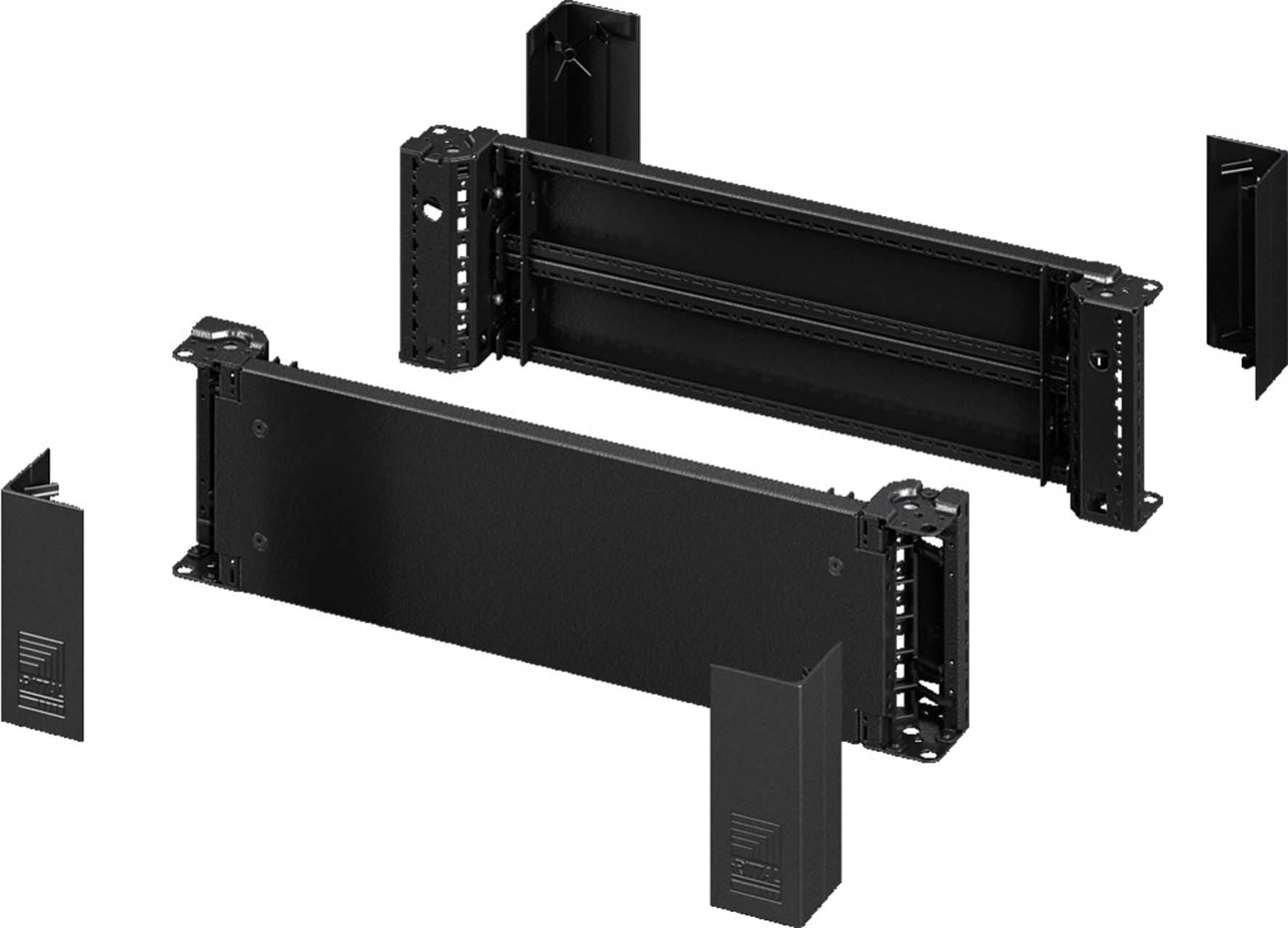 Rittal - 2 Pièce d'angle plaque socle AV/AR-VX25-TS-TSIT-SE-PC-IW-CM-TP -H200 L600