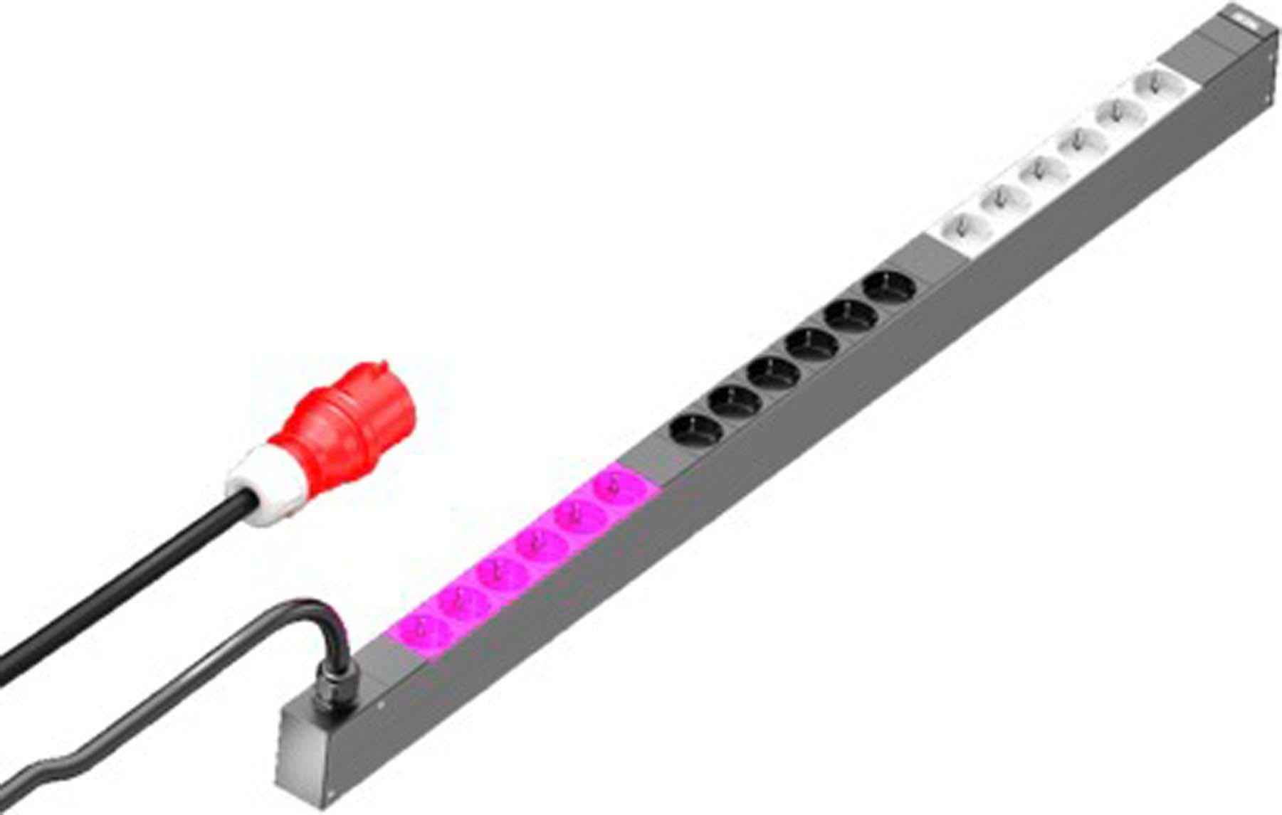 Rittal - PDU Basic - triphasé - 16A - 18 X schuko