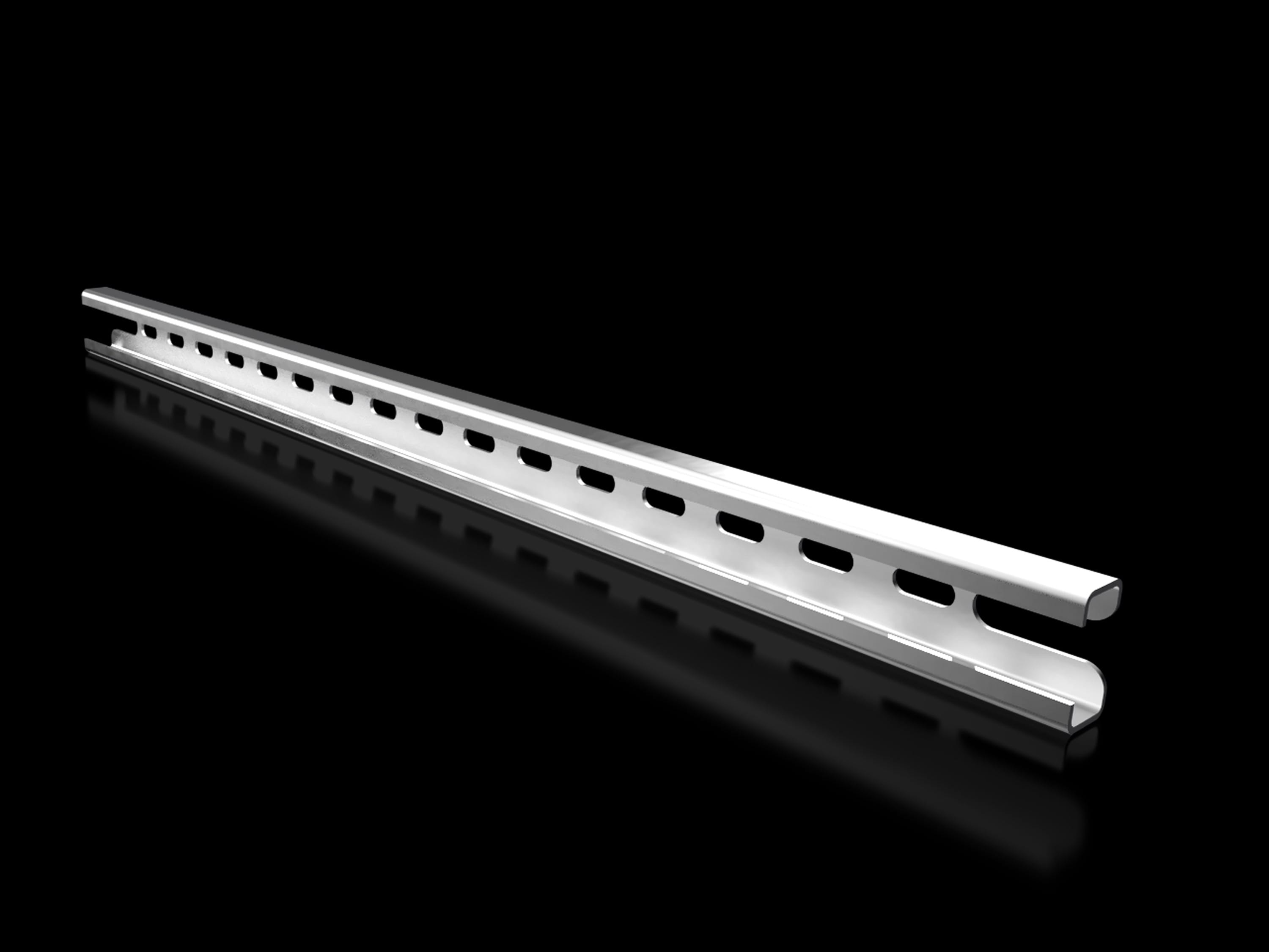 Rittal - Rails profilés en C 30/15L/P : 500 mm, longueur : 455 mm