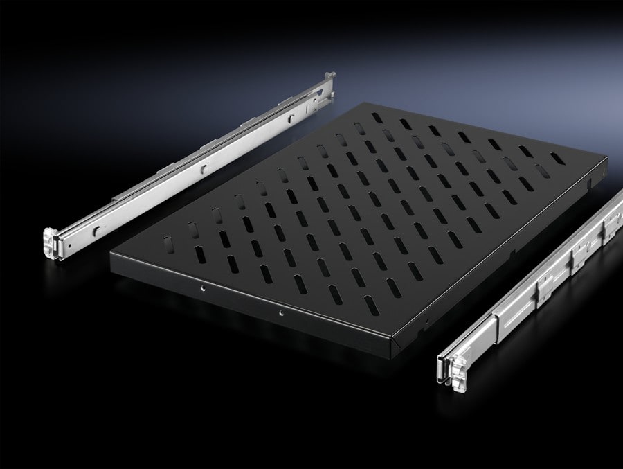Rittal - Tablette extractible 19" réglable prof. 400-600, charge 100kg