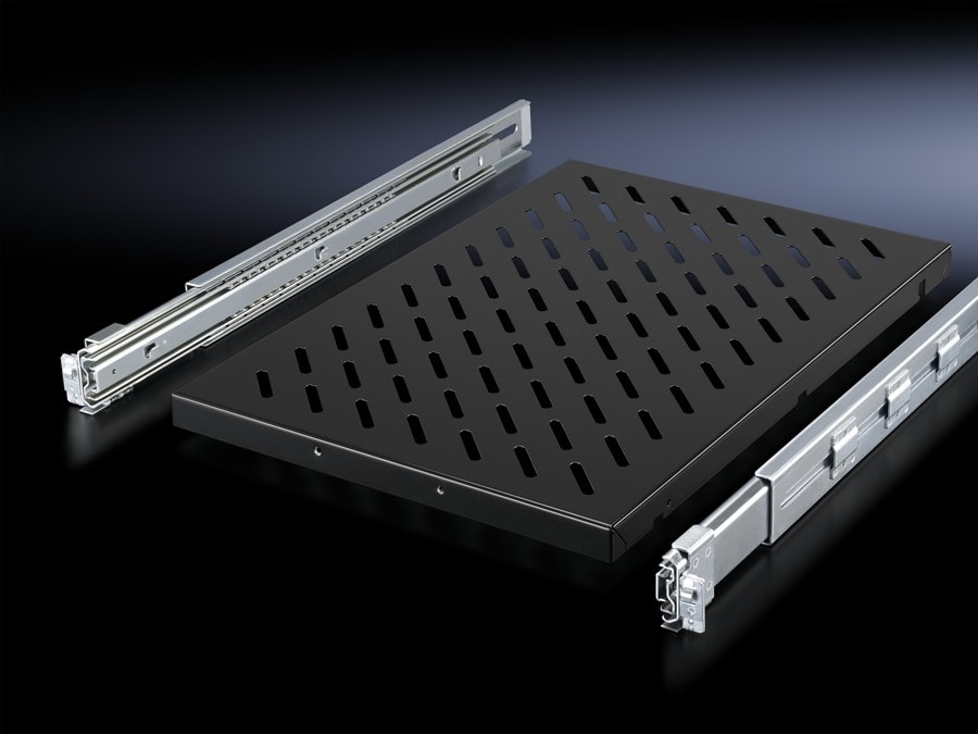 Rittal - Tablette extractible 19" réglable prof. 600-900, charge 100kg