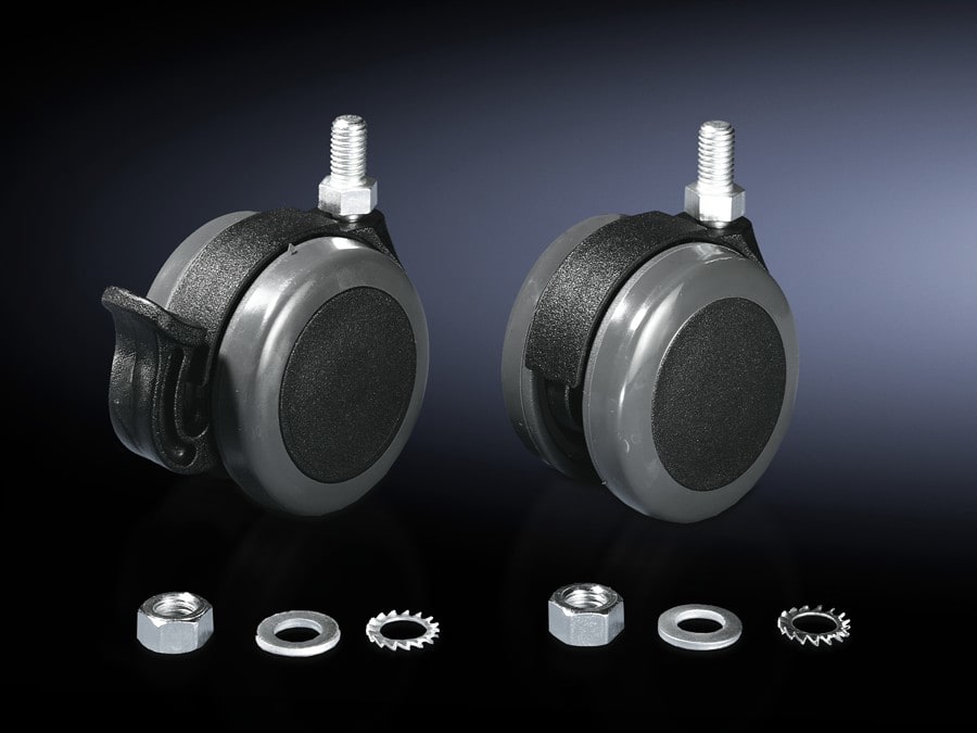 Rittal - Roulettes doubles orientables 2 avec/sans dispositif de blocage