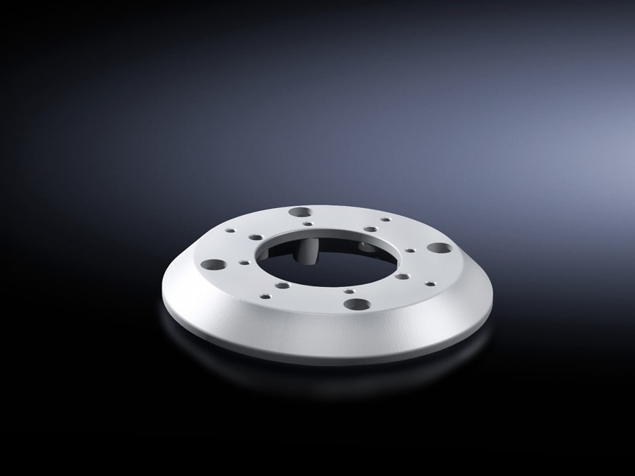 Rittal - Adaptateur bras porteur D180/D130mm RAL 7035