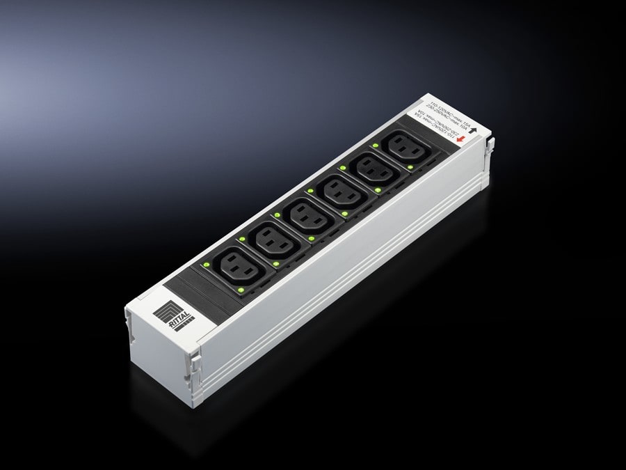 Rittal - Module PSM enfichable 6 prises C13 à LED
