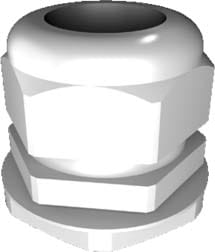 Rittal - 15 Passe-câbles à vis M 32x1,5 polyamide - SZ - presse-étoupe et contre-écrou