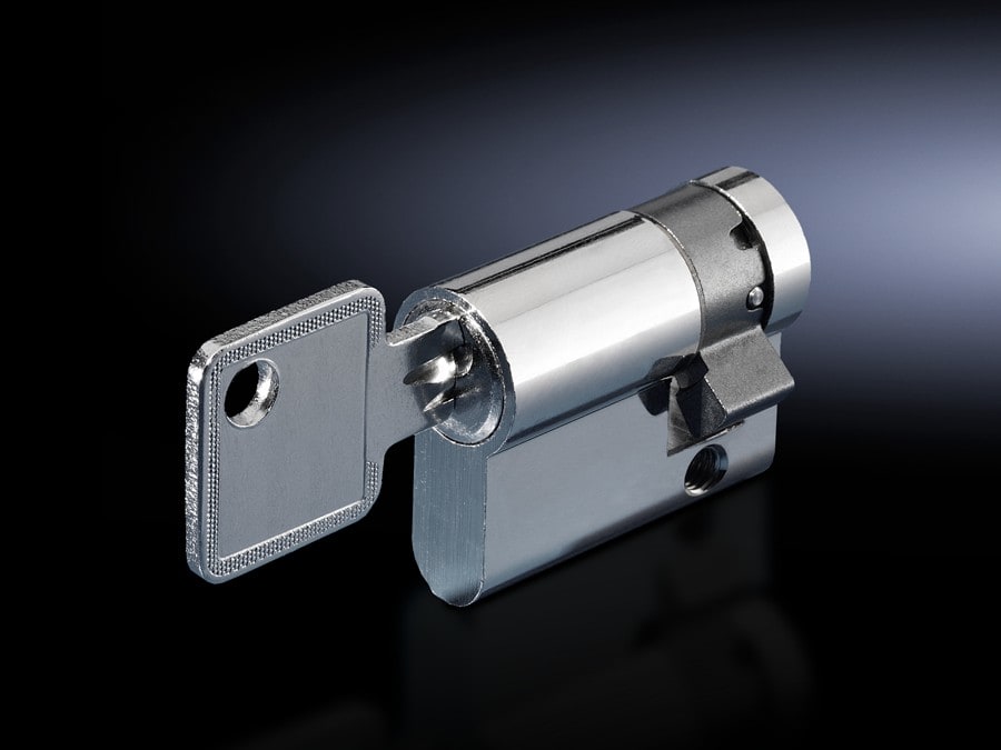Rittal - Serrure semi-cylindrique pour poignées-  40mm