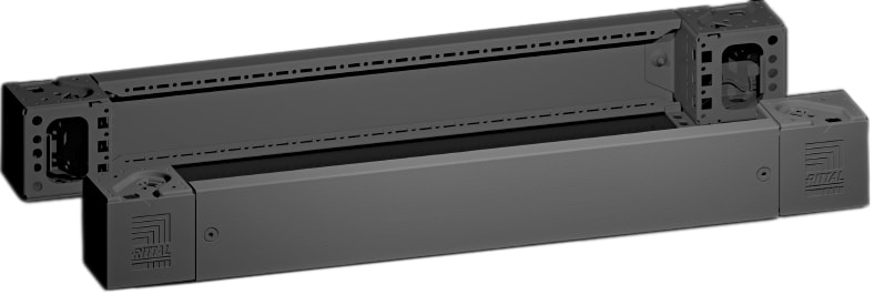 Rittal - 2 Plaque socle AV/AR avec pièce d'angle -VX25-TS-TSIT-SE-PC-IW-CM-TP -H100 L800