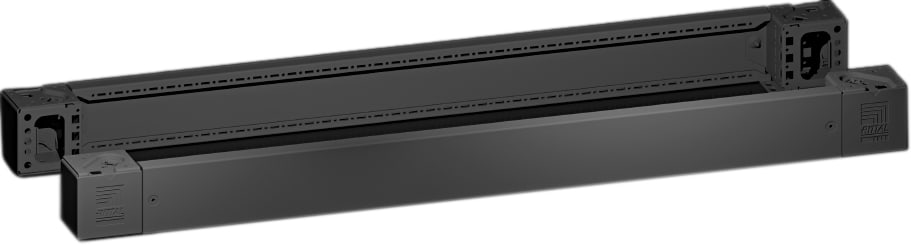 Rittal - 2 Plaque socle AV/AR avec pièce d'angle -VX25-TS-TSIT-SE-PC-IW-CM-TP -H100 L1200