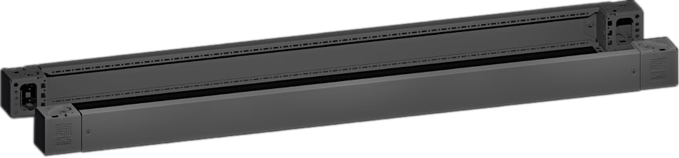 Rittal - 2 Plaque socle AV/AR avec pièce d'angle -VX25-TS-TSIT-SE-PC-IW-CM-TP -H100 L1600