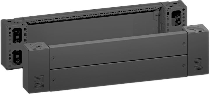 Rittal - 2 Plaque socle AV/AR avec pièce d'angle -VX25-TS-TSIT-SE-PC-IW-CM-TP -H200 L800