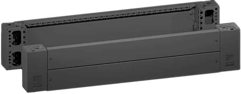 Rittal - 2 Plaque socle AV/AR avec pièce d'angle -VX25-TS-TSIT-SE-PC-IW-CM-TP -H200 L1000