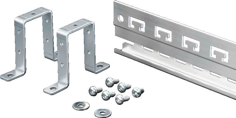 Rittal - Rail pour étrier de protection CEM en aluminium extrudé passivé sans chrome