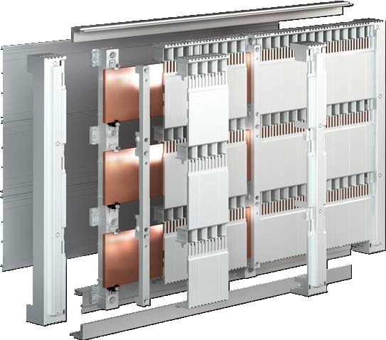 Rittal - 2 Support jeu de barres tripol.185mm