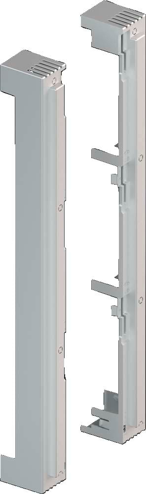 Rittal - 2 Couverc.extrém.supp.jeux barres 185mmRAL7035-en polyamide