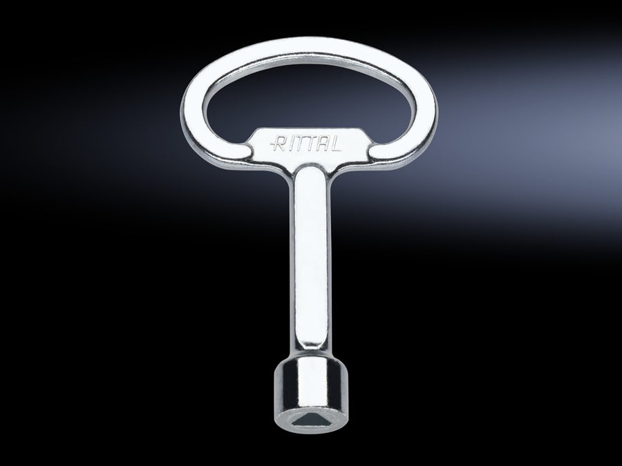 Rittal - Clé pour armoire éléctrique - triangle de 7mm