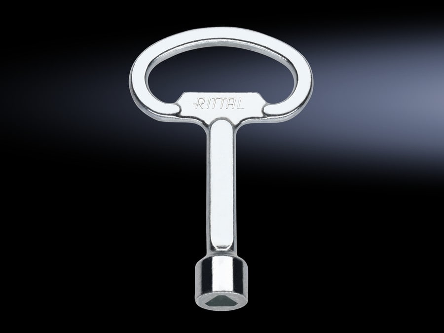 Rittal - Clé pour armoire éléctrique - triangle de 8mm
