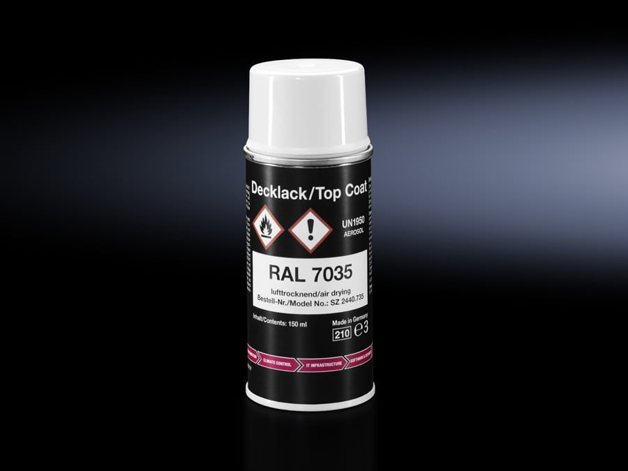 Rittal - Bombe aérosol de peinture RAL 7035 pour retouches