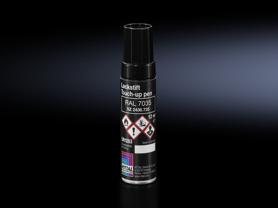 Rittal - Laque crayon-retouche RAL 7035 - Contenance de 12 ml