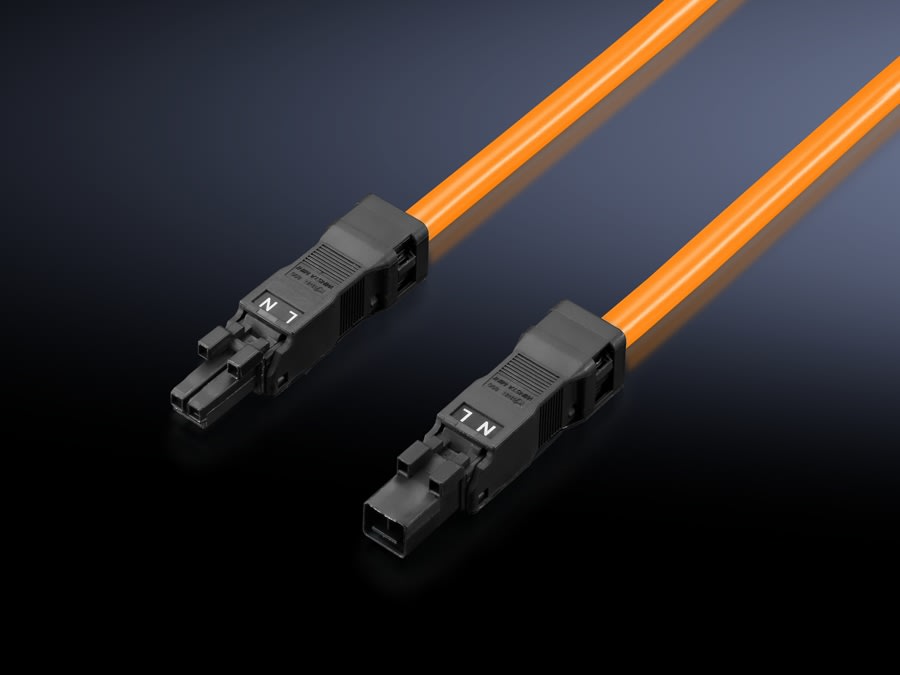 Rittal - Câble intér.bipol.-prise mâle+fem.UL