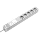 Efirack Efilan - Bandeau 19", 5 prises Schuko