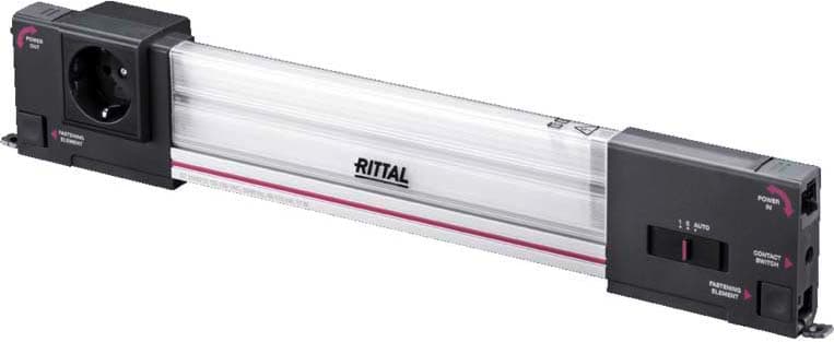 Rittal - Lampe LED 900lm-100-240V-avec prise - SZ - Éclairage optimal dans l'armoire