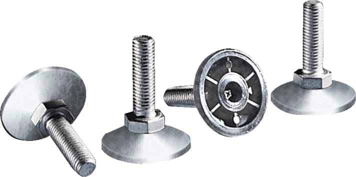Rittal - 4 Pieds de nivellement pour armoires - VX, TS, SE et PC - inox