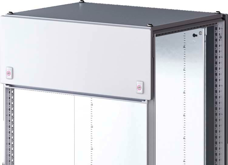 Rittal - Bandeaux de finition supérieurs avec charnières - VX25 - L1200 H300 - RAL7035