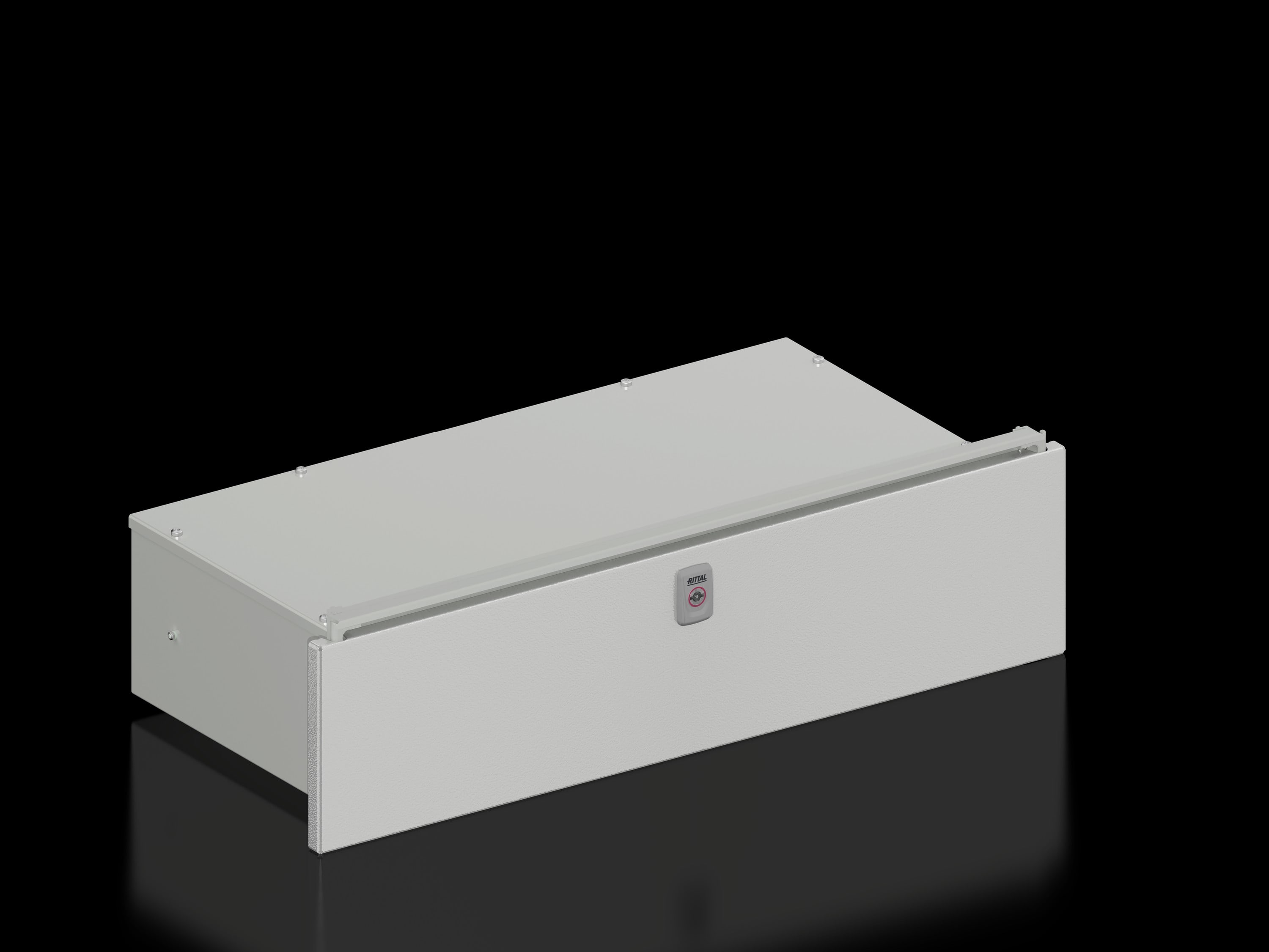 Rittal - Tiroir pour clavier et souris pour armoires VX - VX25 - L600mm H200 mm - RAL7035