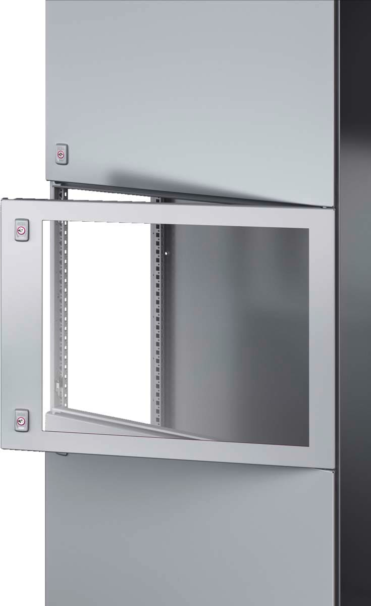 Rittal - Porte partielle armoire avec vitre - VX25 - acier - L800 H600 - IP54 - RAL7035
