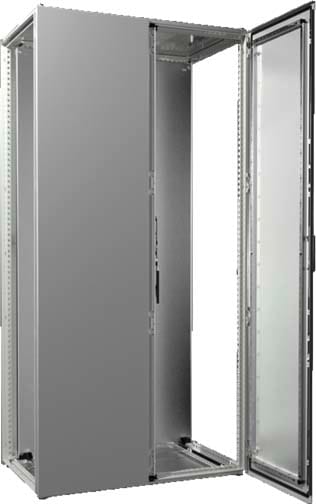 Rittal - Armoire - VX25 - juxtaposable - 2 portes - L1000 H2000 P600 - plaque de montage