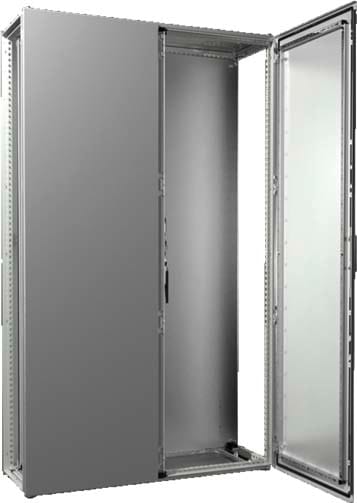 Rittal - Armoire - VX25 - juxtaposable - 2 portes - L1200 H2000 P400 - plaque de montage