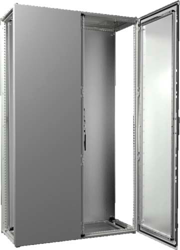 Rittal - Armoire - VX25 - juxtaposable - 2 portes - L1200 H2000 P500 - plaque de montage