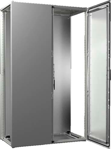 Rittal - Armoire - VX25 - juxtaposable - 2 portes - L1200 H2000 P600 - plaque de montage