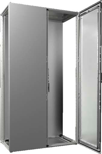 Rittal - Armoire - VX25 - juxtaposable - 2 portes - L1200 H2200 P600 - plaque de montage