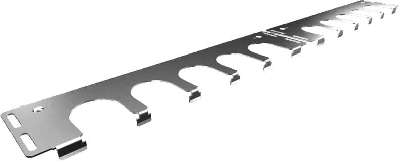 Rittal - 4 Plaques d'entrées de câbles armoire - VX25 - 4 découpes - L1000mm