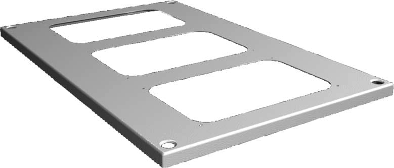 Rittal - Toit plaques introduc.câbles-RAL7035