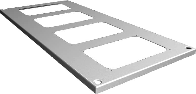 Rittal - Toit plaques introduc.câbles-RAL7035