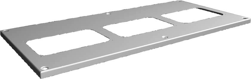 Rittal - Toit plaques introduc.câbles-RAL7035