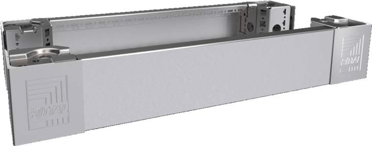 Rittal - 2 Pièce angle+plaque socle AV/AR-VX25-TS-TSIT-SE-PC-IW-CM-TP-H100 L600-inox