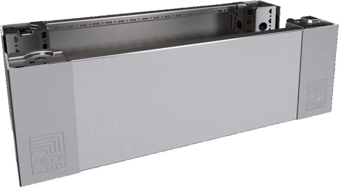 Rittal - 2 Pièce angle+plaque socle AV/AR-VX25-TS-TSIT-SE-PC-IW-CM-TP-H200 L600-inox