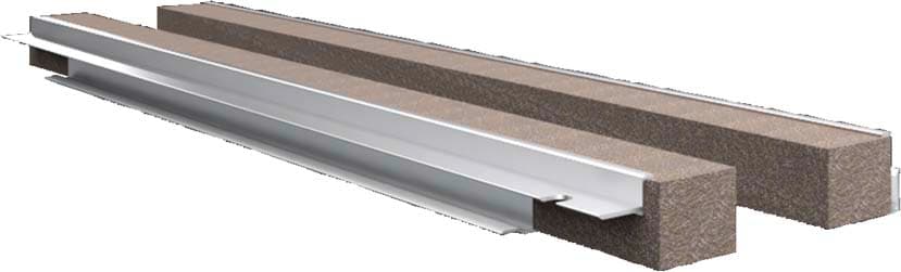 Rittal - 2 Profilé passe-câble arrière - VX25 - Largeur 600 mm - IP55