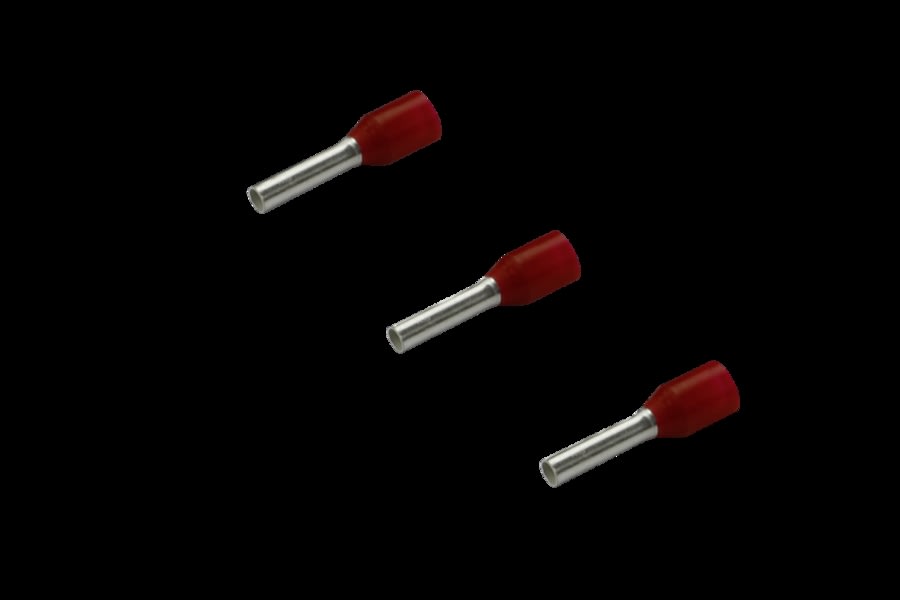 Rittal - 500 Embout isolé 1,5 mm²-L8mm-rouge gamme automation systems