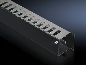 Rittal - Panneau guide-câbles avec abattant à fermeture à l'avant - VX IT - 19" - 2U