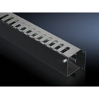 Rittal - Panneau guide-câbles avec abattant à fermeture à l'avant - VX IT - 19" - 2U