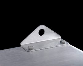 Rittal - 4 Patte de fixation murale en inox