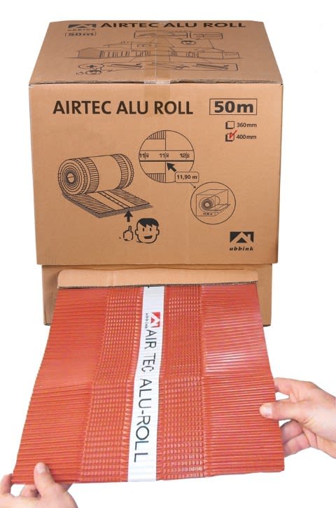 Ubbink France - Closoir de faîtage Duo Roll en carton dérouleur larg.380mm long.50m ocre